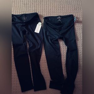 Yoga pants, two pair both with tags on